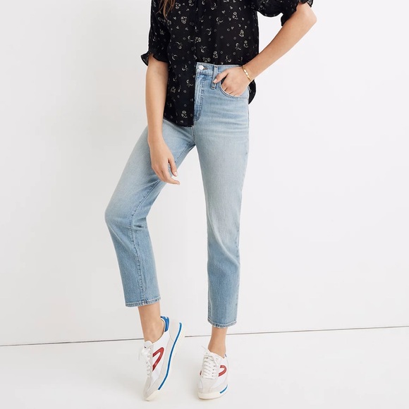 Madewell Denim - Madewell classic straight jeans in meadowland wash